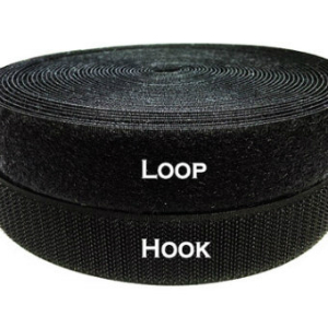 8881-005 1-1/2IN BLACK HOOK VELCRO SIDE (SOLD PER FOOT) from (No Brand)