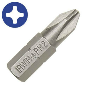 92047 #2 X 1IN PHILLIPS DRYWALL  INSERT BIT from Irwin Tools