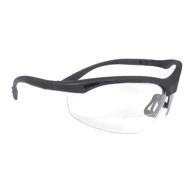 CH1-120 +2.0 MAGNIFIER BLACK/CLEAR CHEATER SAFETY GLASSES from Radians